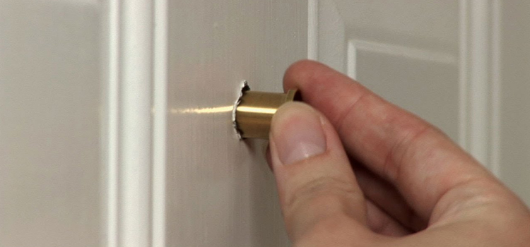 peephole door repair in Cloverdale